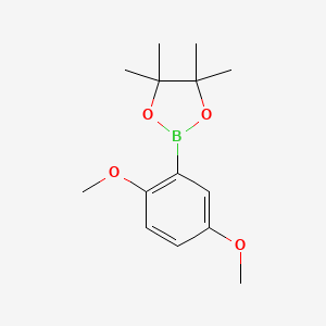 molecular formula C14H21BO4 B1393660 2-(2,5-Dimethoxyphenyl)-4,4,5,5-tetramethyl-1,3,2-dioxaborolane CAS No. 1073339-07-7