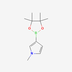 molecular formula C11H18BNO2 B1393663 1-methyl-3-(4,4,5,5-tetramethyl-1,3,2-dioxaborolan-2-yl)-1H-pyrrole CAS No. 953040-54-5