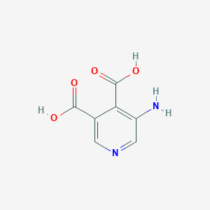 molecular formula C7H6N2O4 B13936631 5-Aminopyridine-3,4-dicarboxylic acid 