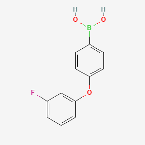 molecular formula C12H10BFO3 B1393666 (4-(3-Fluorophenoxy)phenyl)boronic acid CAS No. 1029438-36-5
