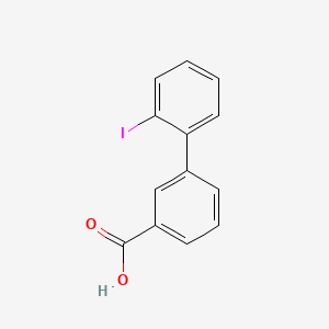 molecular formula C13H9IO2 B1393667 2'-碘-[1,1'-联苯]-3-羧酸 CAS No. 855254-47-6