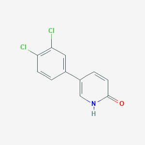 molecular formula C11H7Cl2NO B1393671 5-(3,4-Dichlorophenyl)pyridin-2(1H)-one CAS No. 1111109-41-1