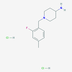 molecular formula C13H21Cl2FN2 B1393677 1-(2-Fluoro-4-methylbenzyl)piperidin-4-amine dihydrochloride CAS No. 1286274-28-9