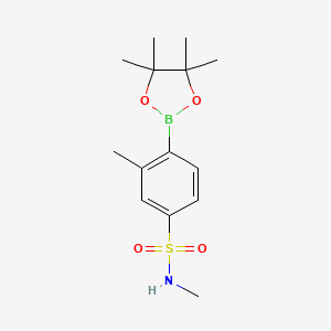 N,3-Dimethyl-4-(4,4,5,5-tetramethyl-1,3,2-dioxaborolan-2-yl)benzenesulfonamide
