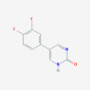 molecular formula C10H6F2N2O B1393685 5-(3,4-Difluorophenyl)pyrimidin-2-ol CAS No. 1111108-31-6