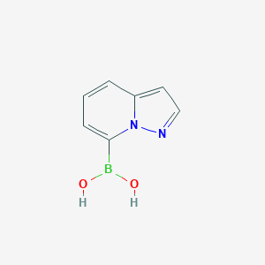 molecular formula C7H7BN2O2 B1393692 Pyrazolo[1,5-A]pyridin-7-ylboronic acid CAS No. 1231934-40-9