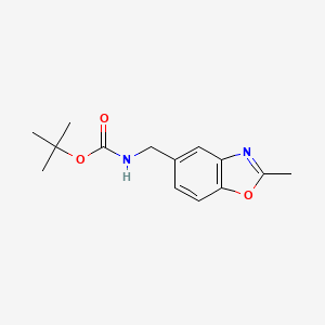 molecular formula C14H18N2O3 B1393693 tert-Butyl (2-Methyl-1,3-benzoxazol-5-yl)methylcarbamate CAS No. 903556-81-0