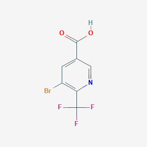 molecular formula C7H3BrF3NO2 B13936965 5-Bromo-6-(trifluoromethyl)nicotinic acid 