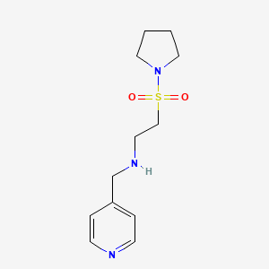 molecular formula C12H19N3O2S B1393697 N-(pyridin-4-ylmethyl)-2-(pyrrolidin-1-ylsulfonyl)ethanamine CAS No. 1255146-94-1
