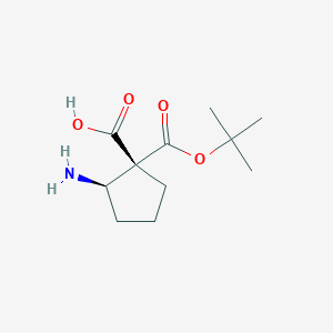 molecular formula C11H19NO4 B13936982 Boc-trans-2-aminocyclopentane carboxylic acid 