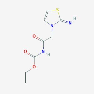 ethyl [(2-imino-1,3-thiazol-3(2H)-yl)acetyl]carbamate