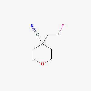 4-(2-fluoroethyl)tetrahydro-2H-pyran-4-carbonitrile