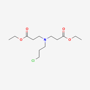 molecular formula C13H24ClNO4 B13937017 beta-Alanine, N-(3-chloropropyl)-N-(3-ethoxy-3-oxopropyl)-, ethyl ester CAS No. 53935-67-4