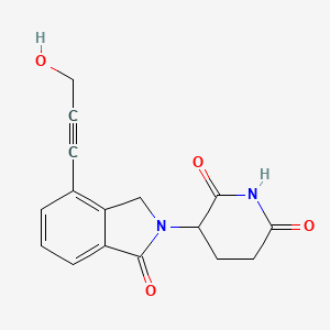 molecular formula C16H14N2O4 B13937018 Phthalimidinoglutarimide-propargyl-OH 