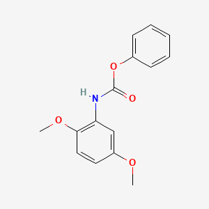 molecular formula C15H15NO4 B1393703 phenyl N-(2,5-dimethoxyphenyl)carbamate CAS No. 141717-92-2