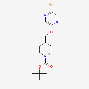 molecular formula C15H22BrN3O3 B13937035 4-(5-Bromo-pyrazin-2-yloxymethyl)-piperidine-1-carboxylic acid tert-butyl ester 