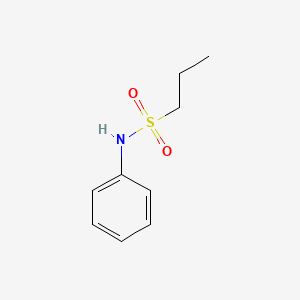 molecular formula C9H13NO2S B13937048 1-Propanesulfonamide, N-phenyl- CAS No. 6655-25-0