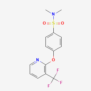 N,N-Dimethyl-4-{[3-(trifluoromethyl)pyridin-2-yl]oxy}benzenesulphonamide
