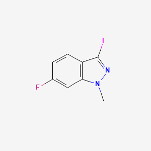molecular formula C8H6FIN2 B1393708 6-Fluoro-3-iodo-1-methyl-1H-indazole CAS No. 1257535-15-1