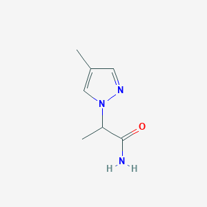 2-(4-Methyl-1H-pyrazol-1-yl)propanamide