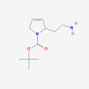 molecular formula C11H20N2O2 B13937144 Tert-butyl 2-(2-aminoethyl)-2,5-dihydropyrrole-1-carboxylate 