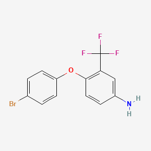 molecular formula C13H9BrF3NO B1393715 4-(4-Bromophenoxy)-3-(trifluoromethyl)aniline CAS No. 74338-20-8