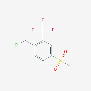 1-(Chloromethyl)-4-(methylsulfonyl)-2-(trifluoromethyl)benzene