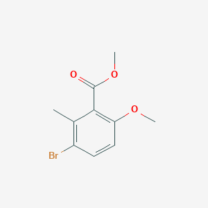 molecular formula C10H11BrO3 B13937199 Methyl 3-bromo-6-methoxy-2-methylbenzoate 