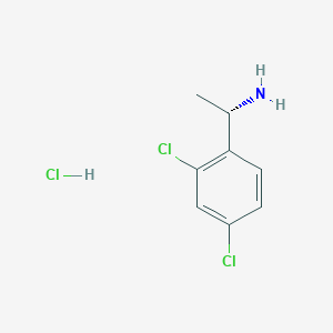 molecular formula C8H10Cl3N B1393723 (S)-1-(2,4-dichlorophenyl)ethanamine hydrochloride CAS No. 844647-34-3