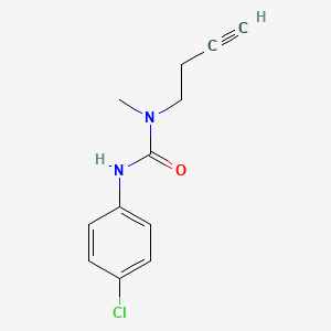molecular formula C12H13ClN2O B13937260 N-(3-Butynyl)-N'-(4-chlorophenyl)-N-methylurea CAS No. 56247-81-5