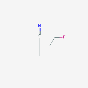 molecular formula C7H10FN B1393728 1-(2-Fluoroethyl)cyclobutanecarbonitrile CAS No. 1255147-57-9