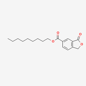 molecular formula C18H24O4 B13937286 Nonyl 3-oxo-1,3-dihydro-2-benzofuran-5-carboxylate CAS No. 54699-44-4