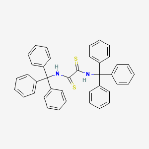 molecular formula C40H32N2S2 B13937349 Oxamide, N,N'-ditrityldithio- CAS No. 63867-45-8