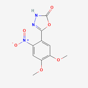 5-(4,5-Dimethoxy-2-nitrophenyl)-1,3,4-oxadiazol-2(3H)-one