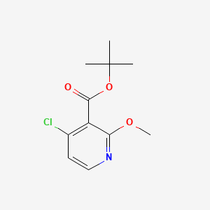 molecular formula C11H14ClNO3 B13937491 tert-Butyl 4-chloro-2-methoxynicotinate 