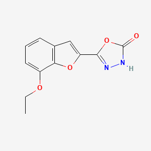 5-(7-Ethoxy-1-benzofuran-2-yl)-1,3,4-oxadiazol-2(3H)-one