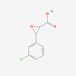molecular formula C9H7ClO3 B1393751 3-(3-Chlorophenyl)oxirane-2-carboxylic acid CAS No. 1287218-00-1