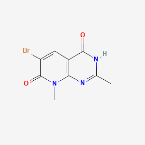 molecular formula C9H8BrN3O2 B13937526 6-Bromo-2,8-dimethylpyrido[2,3-d]pyrimidine-4,7(1H,8H)-dione 