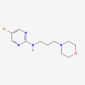 molecular formula C11H17BrN4O B13937545 (5-Bromo-pyrimidin-2-YL)-(3-morpholin-4-YL-propyl)-amine CAS No. 886365-73-7