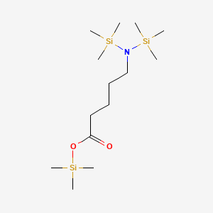 molecular formula C14H35NO2Si3 B13937546 Trimethylsilyl 5-[bis(trimethylsilyl)amino]pentanoate CAS No. 55191-54-3