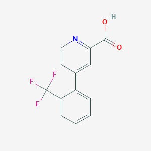 molecular formula C13H8F3NO2 B1393756 4-(2-(Trifluoromethyl)phenyl)picolinic acid CAS No. 1261745-31-6