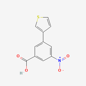 molecular formula C11H7NO4S B1393757 5-Nitro-3-(thiophen-3-YL)benzoic acid CAS No. 919087-96-0