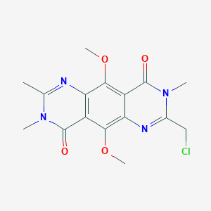 2-(Chloromethyl)-5,10-dimethoxy-3,7,8-trimethylpyrimido[4,5-g]quinazoline-4,9-dione