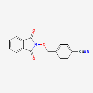 4-{[(1,3-Dioxo-1,3-dihydro-2H-isoindol-2-yl)oxy]methyl}benzonitrile