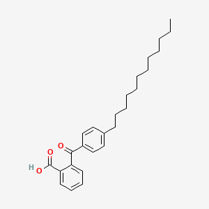 molecular formula C26H34O3 B13937678 Benzoic acid, 2-(4-dodecylbenzoyl)- CAS No. 59581-76-9