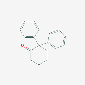 molecular formula C18H18O B139377 Cyclohexanone, 2,2-diphenyl- CAS No. 22612-62-0
