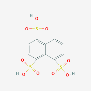 molecular formula C10H8O9S3 B13937709 Naphthalene-1,4,5-trisulfonic acid CAS No. 60913-37-3