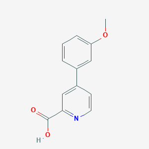 molecular formula C13H11NO3 B1393771 4-(3-甲氧基苯基)吡啶-2-羧酸 CAS No. 1255637-89-8