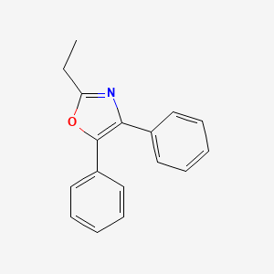 molecular formula C17H15NO B13937751 2-Ethyl-4,5-diphenyloxazole CAS No. 20662-94-6