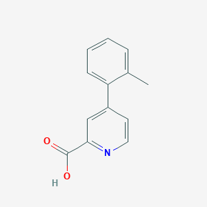 molecular formula C13H11NO2 B1393778 4-(2-Methylphenyl)pyridine-2-carboxylic acid CAS No. 1255634-33-3